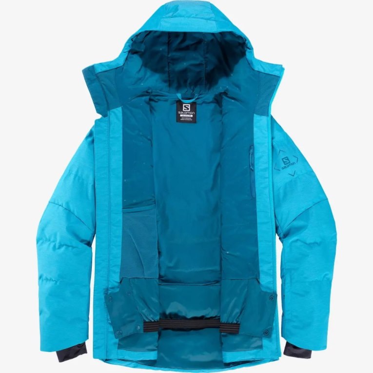 Turquoise Salomon Snowshelter Insulated Men's Ski Jackets | IE GJ3607